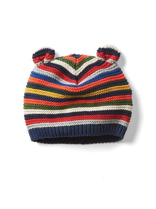Gap Bright Stripe Bear Hat - Multi Stripe