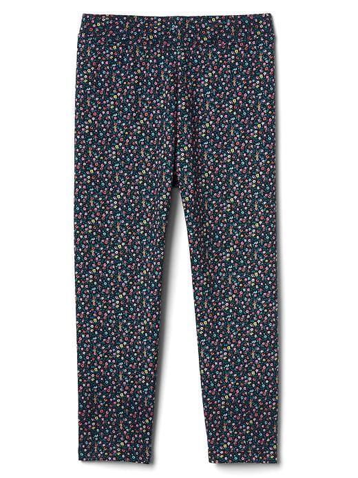 Gap Women Print Stretch Jersey Capris - Navy Floral