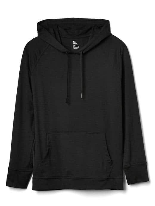 Gap Women Brushed Tech Jersey Hoodie - True Black