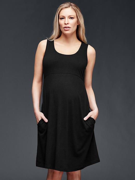 Gap Empire Waist Tank Dress - True Black