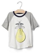 Gap Men Glow In The Dark Outdoor Baseball Tee - New Off White