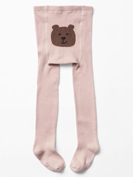 Gap Solid Bear Tights - Spring Pink