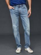 Gap Men High Stretch 1969 Straight Fit Jeans - Tinted Light