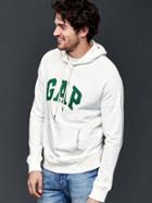 Gap Men Logo Pullover Hoodie - New Off White