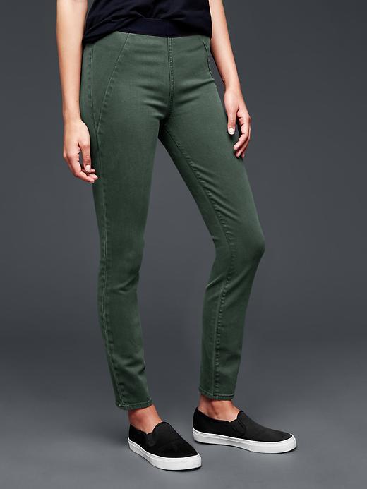 Gap Women 1969 Pull On Seamed Legging Jean - Cambridge Green