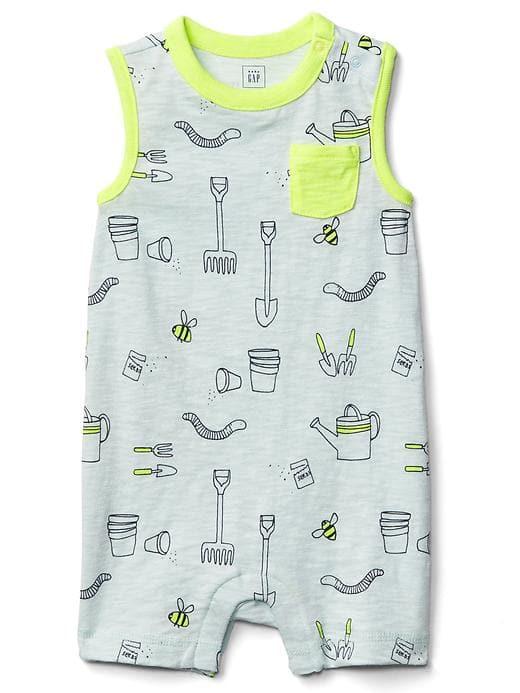 Gap Slub Tank Shorty One Piece - Stillwater