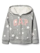 Gap Cozy Logo Zip Hoodie - Grey Heather