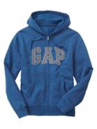 Gap Men Factory Arch Logo Zip Hoodie - Sailor Blue