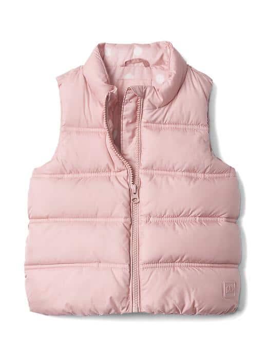 Gap Puffer Vest - Pink Icing 229