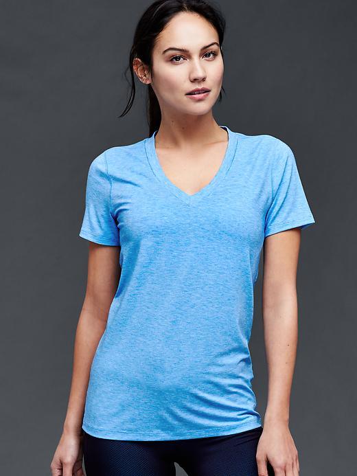 Gap Women Gapfit Breathe V Neck Tee - Bold Blue