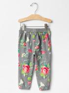 Gap Floral Print Joggers - Soft Grey Floral