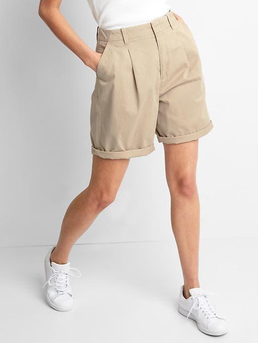 Gap The Archive Re Issue Pleated Fit Shorts - Khaki