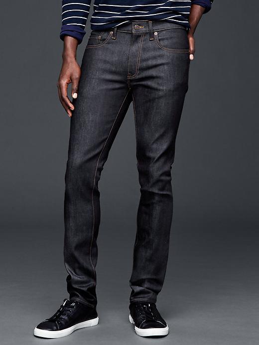 Gap Men 1969 Skinny Fit Jeans Resin Rinse - Resin Rinse