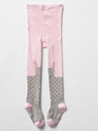 Gap Printed Bunny Tights - New Babe Pink
