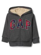 Gap Cozy Logo Zip Hoodie - Charcoal Gray