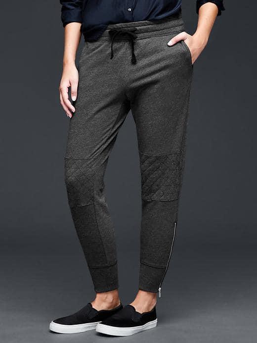 Gap Women Moto Boyfriend Joggers - Charcoal