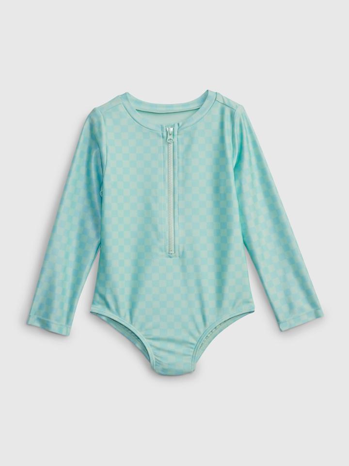 Toddler Recycled Rash Guard Swim One-piece