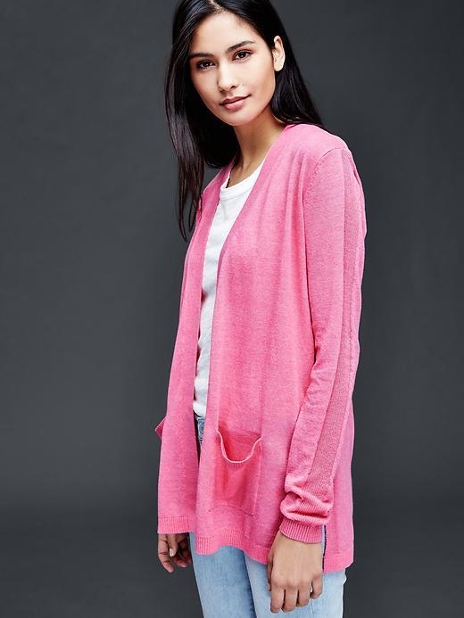 Gap Women Open Front Cardigan - Solstice Pink