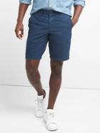 Gap Men Dot Vintage Wash Khaki Shorts 10 - Dark Indigo