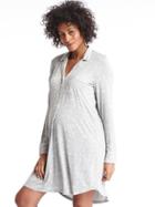Gap Print Sleep Shirtdress - Grey Stars