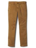 Gap Men Vintage Wash Skinny Fit Chinos Stretch - Palomino Brown