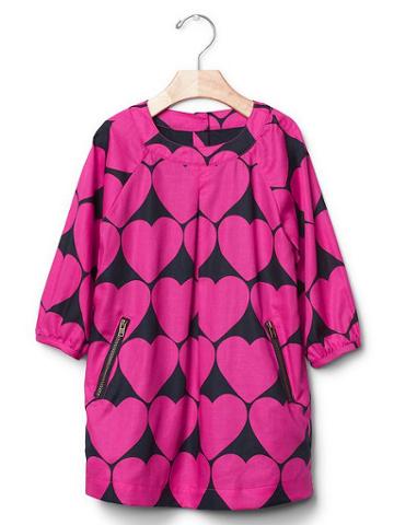Gap Heart Zip Dress - Hearts