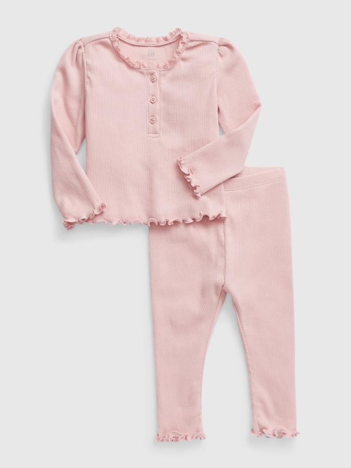 Baby Rib Two-piece Outfit Set