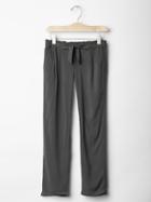 Gap Solid Knot Bow Soft Pants - Flint Gray