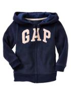 Gap Pro Fleece Arch Logo Zip Hoodie - Navy