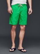 Gap Men Solid Board Shorts 10 - Lush Green