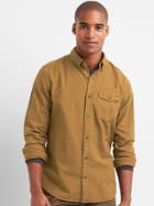 Gap Oxford Garment Dye Standard Fit Shirt - Palomino Brown