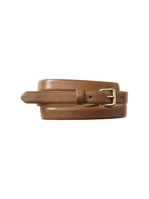 Gap Skinny Flat Belt - Gray Taupe