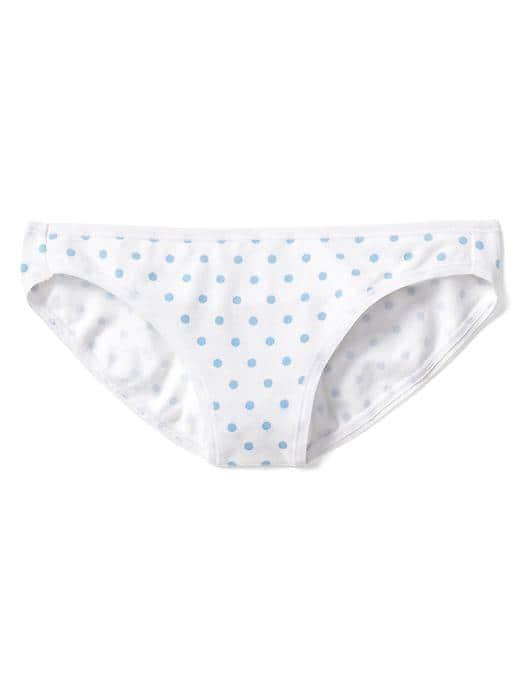 Gap Women Stretch Cotton Low Rise Bikini - Spring Dot Utah Sky