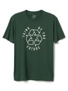Gap Men Short Sleeve Graphic Tee - Recycle Sign