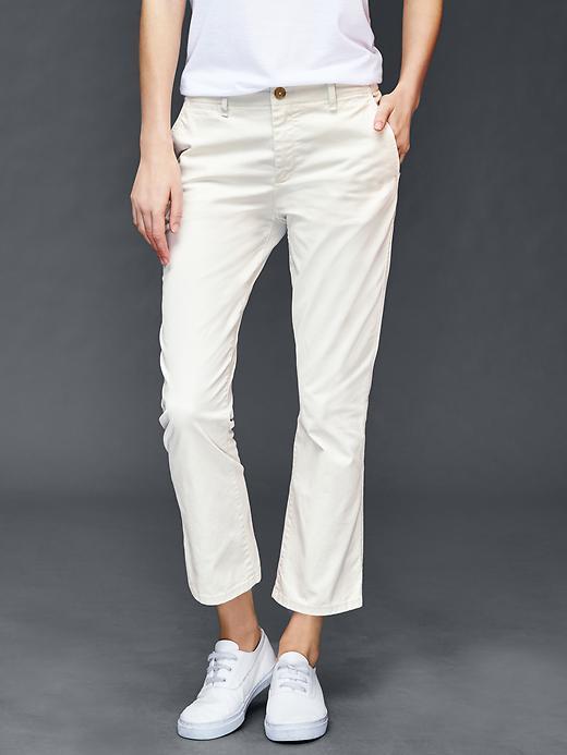 Gap Women Crop Kick Pants - Snow Cap