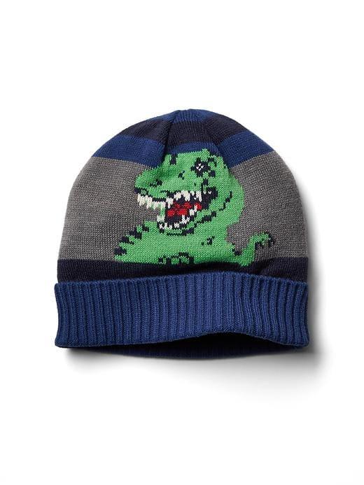 Gap Dino Fold Over Beanie - Indigo Seas