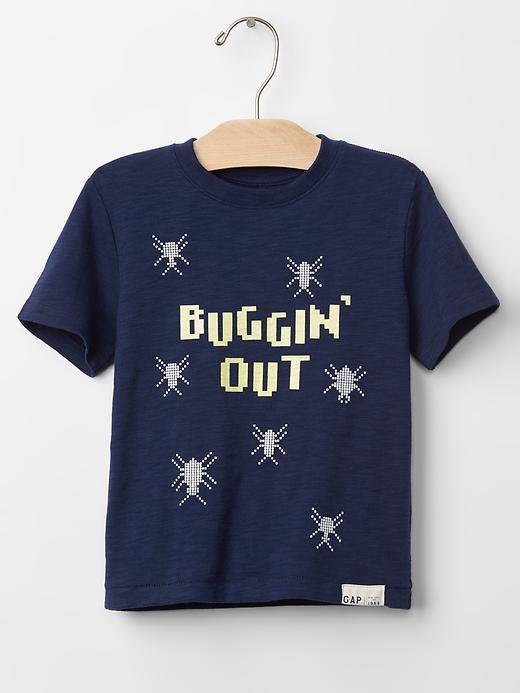 Gap Glow In The Dark Graphic Tee - Elysian Blue