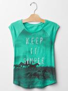 Gap Graphic Muscle Tee - Southern Turquoise