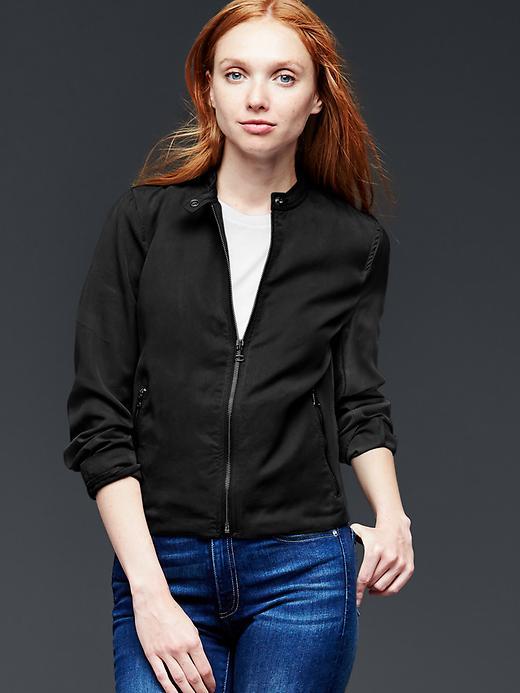 Gap Women Tencel ; Jacket - True Black