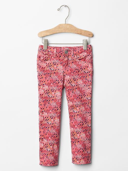 Gap 1969 Floral Print Skinny Jeans - Pink Floral