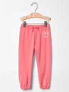 Gap Beach Graphic Sweats - Neon Flamingo