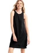 Gap Women A Line Layered Tank Dress - True Black