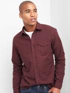 Gap Oxford Garment Dye Standard Fit Shirt - Pinot Noir