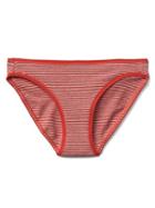 Gap Women Low Rise Bikini - Heather Stripes Red