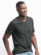 Gap Men V Neck Short Sleeve Tee - Moonless Night