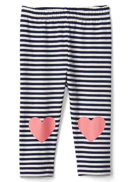 Gap Graphic Stripe Stretch Jersey Leggings - Elysian Blue