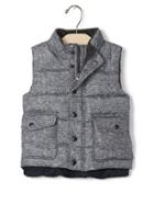 Gap Coldcontrol Max Quilted Vest - Sparkle Heather Gray
