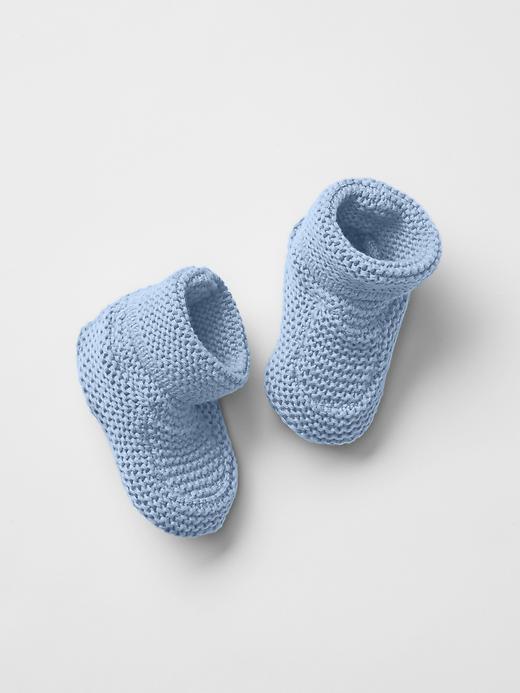 Gap Knit Booties - Bicoastal Blue