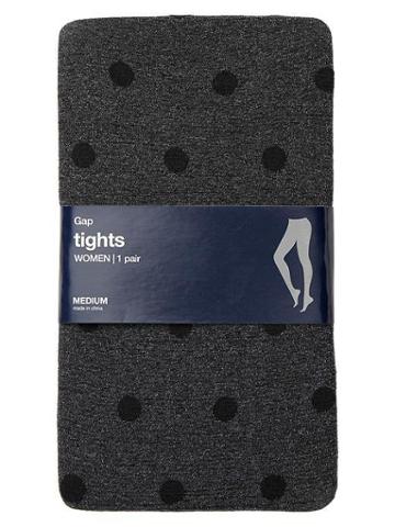 Gap Opaque Polka Dot Tights - Charcoal