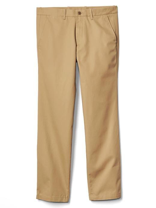 Gap Men Classic Straight Fit Khakis - Cream Caramel